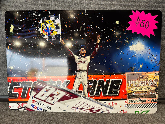 Autographed Aluminum Photo 12X18