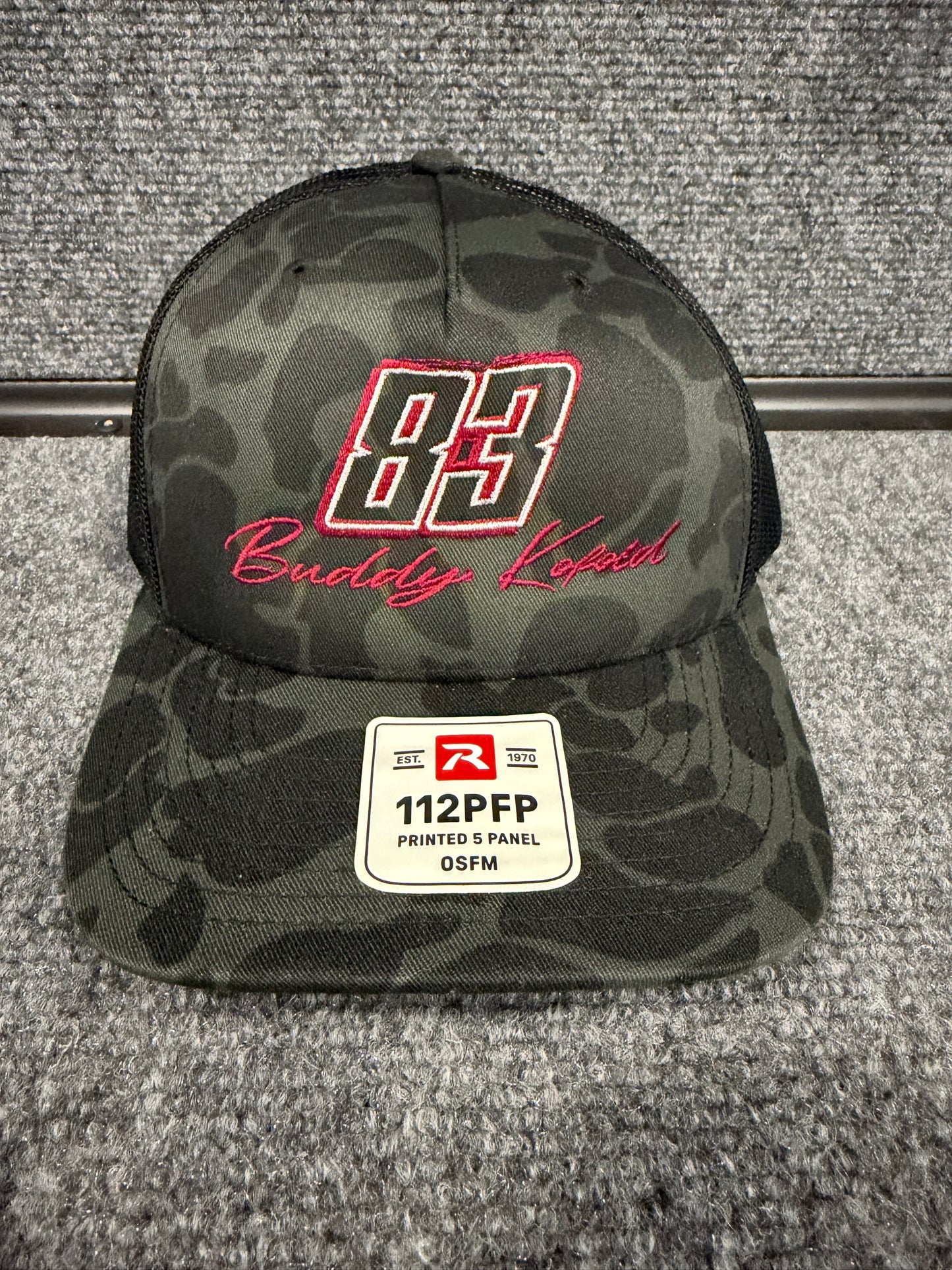 83 Black Camo Hat